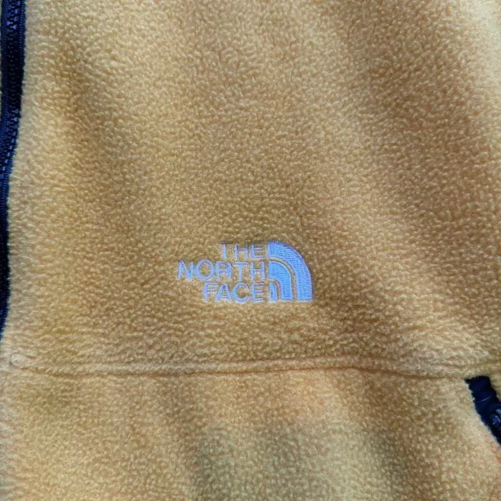 Vintage The North Face Yellow Full Zip Fleece Jacket, Men's XL
